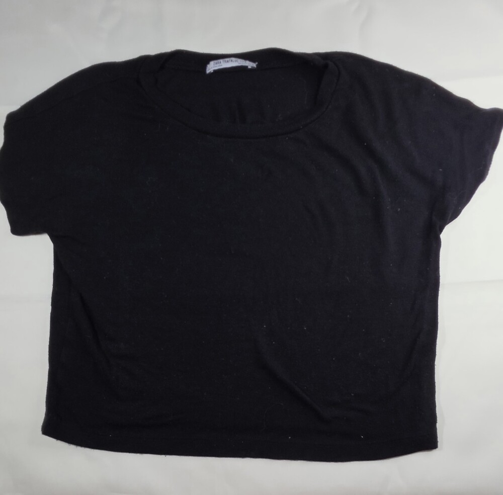 Zara Trafaluc Black Short Sleeve T Shirt Size Small Sku 0287